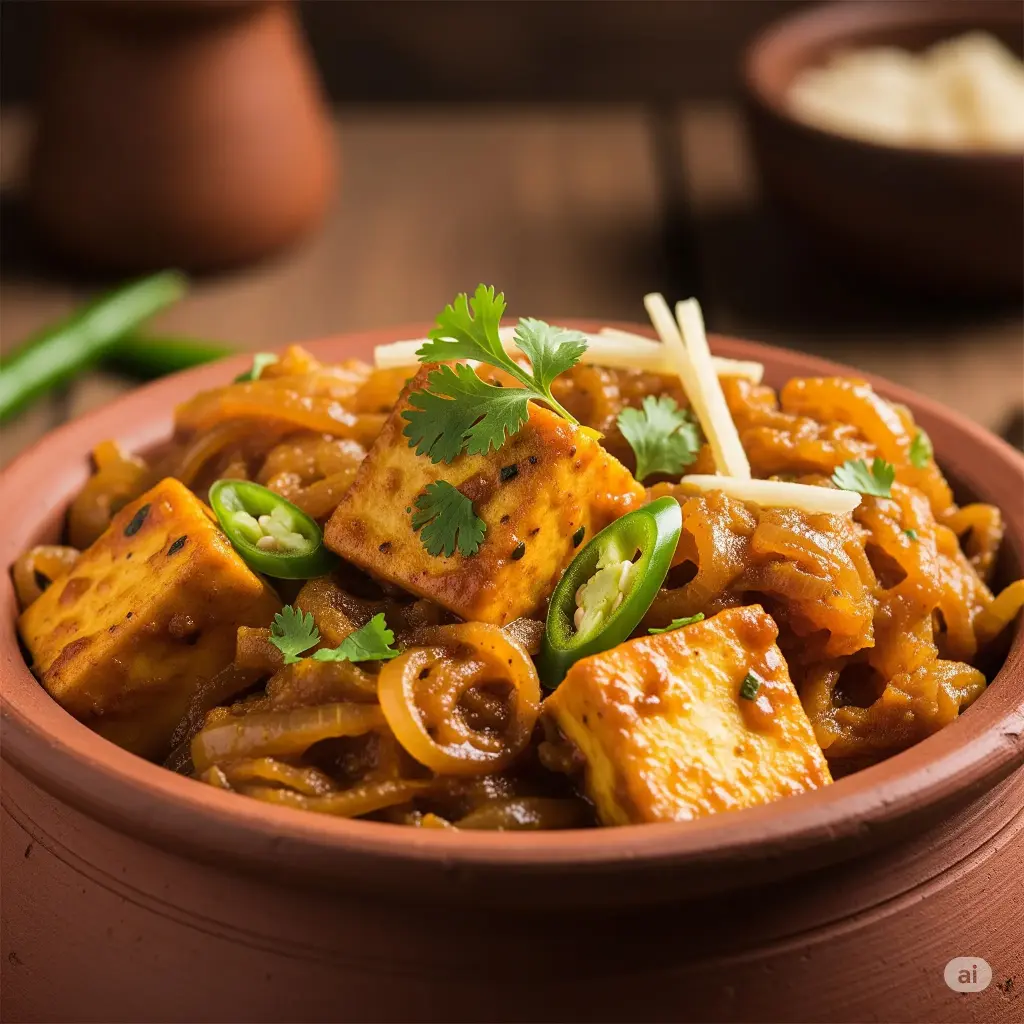 Paneer do pyaza