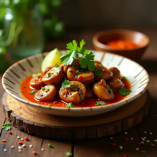 Chilli Mushroom Dry